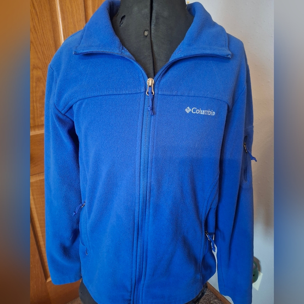 Columbia womens blue fleece jacket